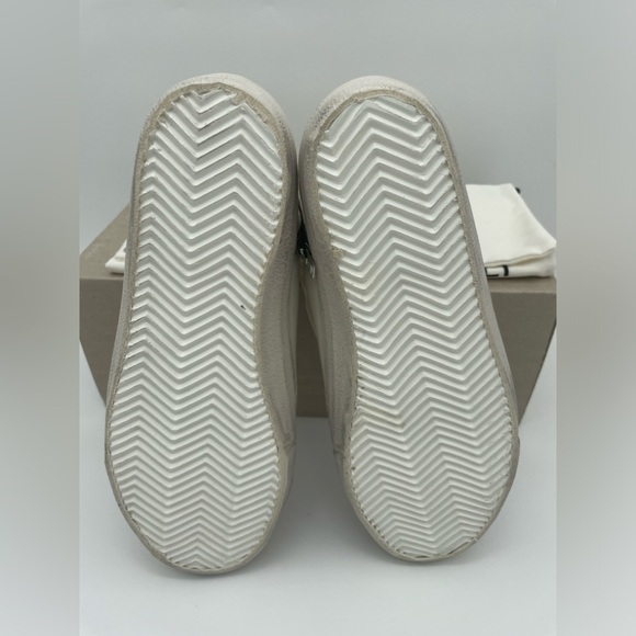 NEW GOLDEN GOOSE HIGH TOP SLIDE ZIP WHITE LEATHER STAR SNEAKERS BOX NIB! - Picture 10 of 11